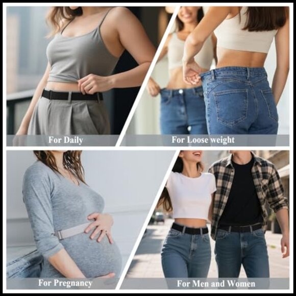 No-Show Crop Band Belt, Adjustable Tuck Band for T-Shirts & Sweaters main image 7